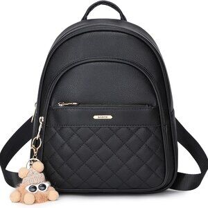 Cute Mini Backpack Purse with Zipper Closure & Charming Keychain - Gift Ready!